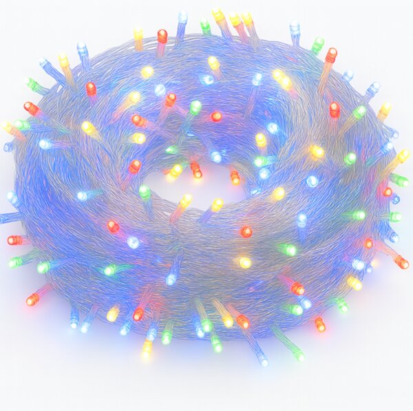 Vánoční světýlka LED záclona FLASH multicolor 300 LED