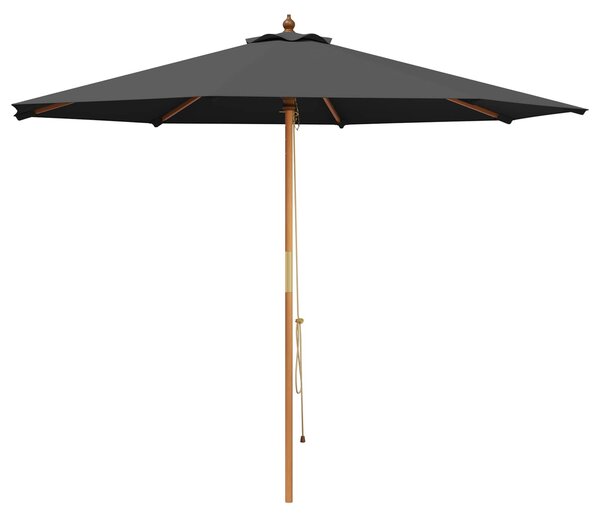 Zahradní slunečník Ø 300 x 248 cm Masivní eukalyptové dřevo