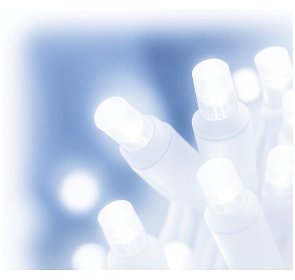 Vánoční světýlka LED záclona FLASH studená bílá 300 LED