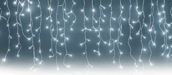 Vánoční světýlka LED záclona studená bílá 200 LED