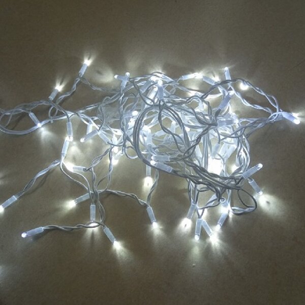 Vánoční světýlka LED záclona FLASH studená bílá 300 LED