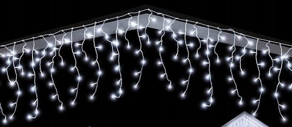 Vánoční světýlka LED záclona FLASH studená bílá 300 LED