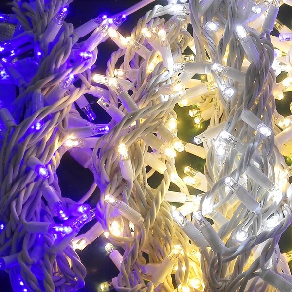 Vánoční světýlka LED záclona FLASH studená bílá 300 LED