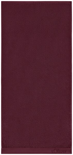 RUČNÍK, 50/100 cm, vínově červená S. Oliver - Ručníky na ruce