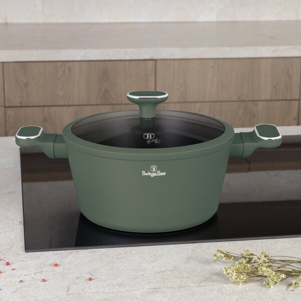 Sada nádobí s titanovým povrchem 10 ks Matte green Collection