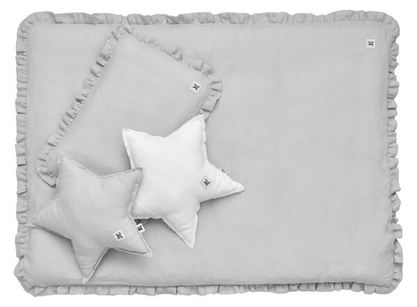 Bellamy Lněný dekorační polštářek STAR STONE GRAY