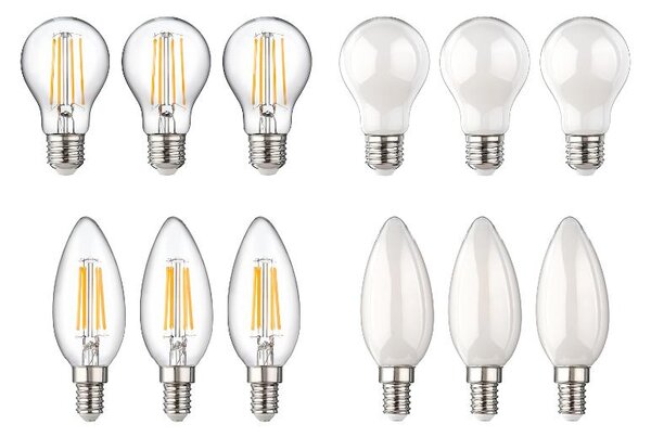 Livarno® Filamentová LED žárovka, 3 kusy (100395956)