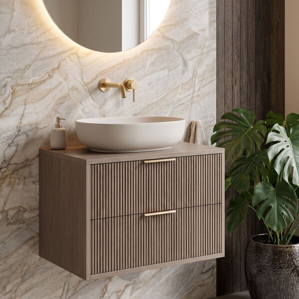 Koupelnová skříňka pod umyvadlo Rea Mono 60cm Grey Oak