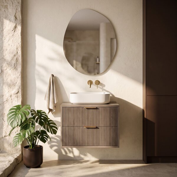 Koupelnová skříňka pod umyvadlo Rea Mono 60cm Grey Oak