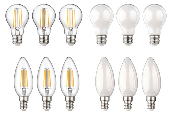 Livarno® Filamentová LED žárovka, 3 kusy (100395956)
