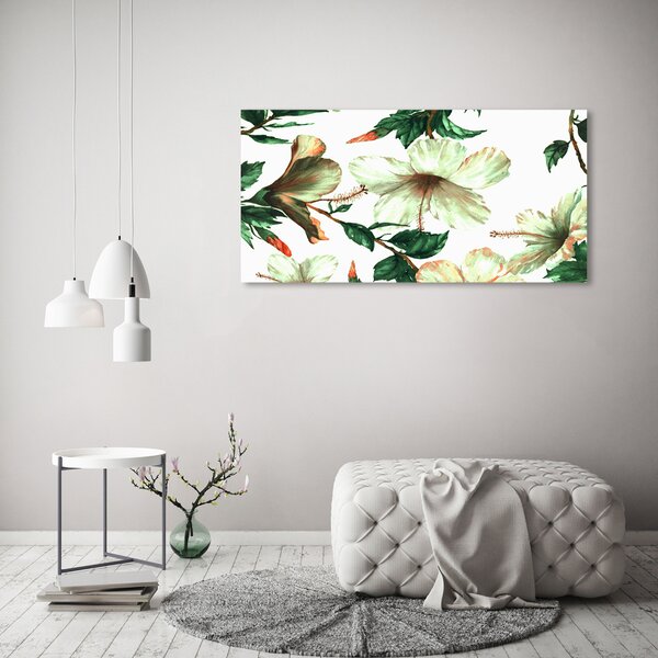 Moderní obraz canvas na rámu Květ ibišku oc-120179514