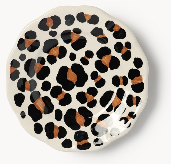 Ručně vyrobený dezertní talíř Leopardo