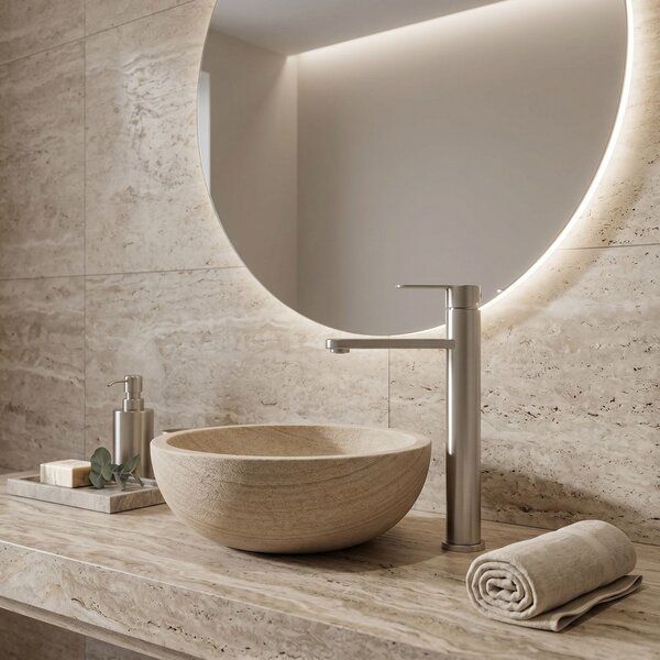 Koupelnová baterie Rea Arcos Brush Nickel