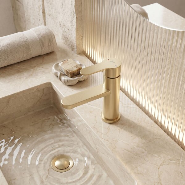 Koupelnová baterie Rea Arcos Brush Gold