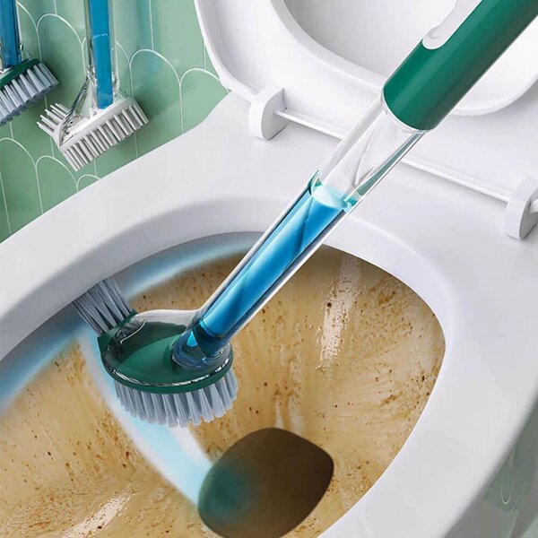 4Leaders Kartáč na wc s dávkovačem čistících prostředků s držákem 49 cm