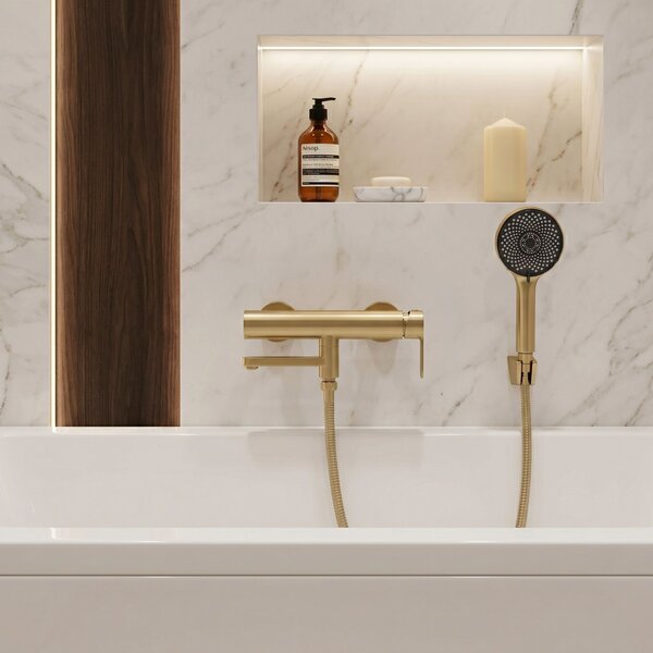 Vanová baterie Rea Arcos Brushed Gold