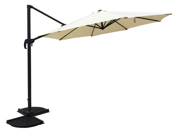 Krémový slunečník 300x300 cm Deluxe – Garden Pleasure