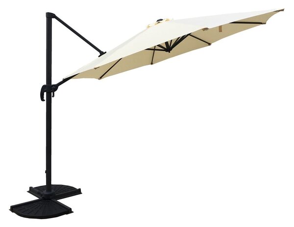 Krémový slunečník 300x300 cm Deluxe – Garden Pleasure