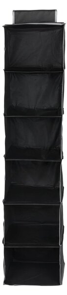 Černý závěsný organizér se 6 přihrádkami Compactor Garment So