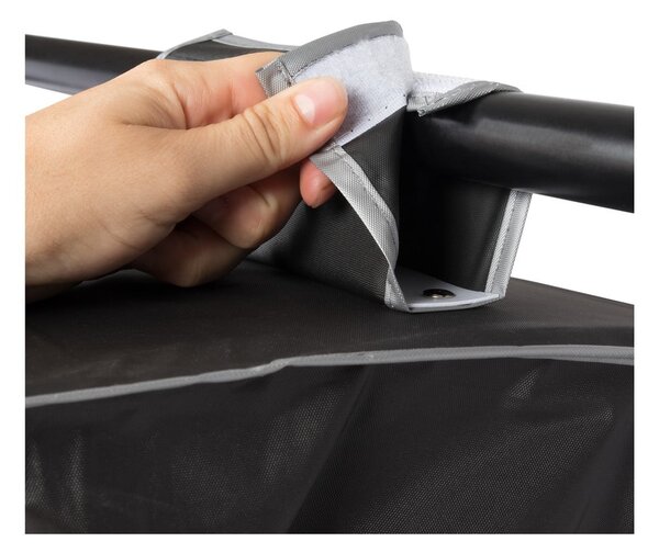 Černý závěsný organizér se 6 přihrádkami Compactor Garment So