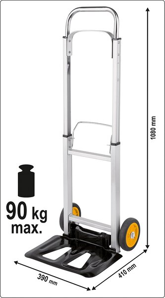 VOREL Skládací vozík hliníkový nosnost 90kg Vorel