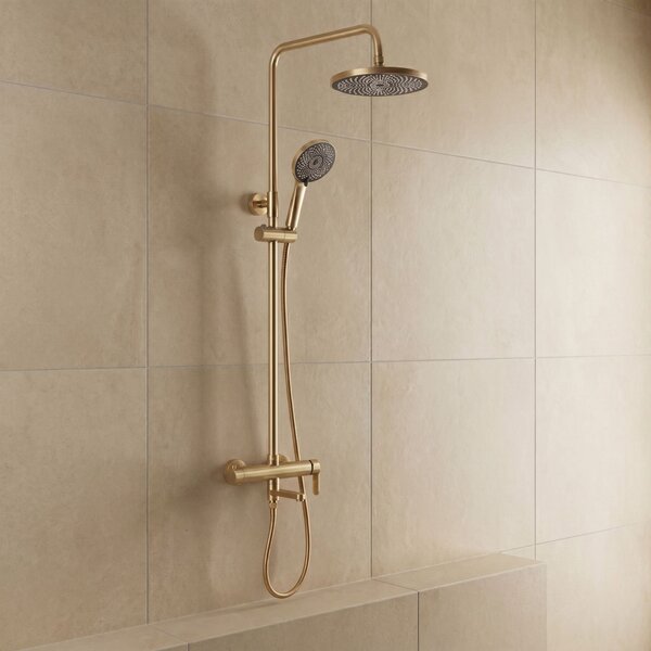 Rea, Sprchový Set Rea Arcos brush gold, REA-P8716