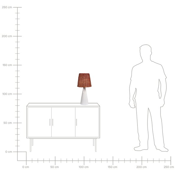Stolní lampa MADURU Keramika Bílá