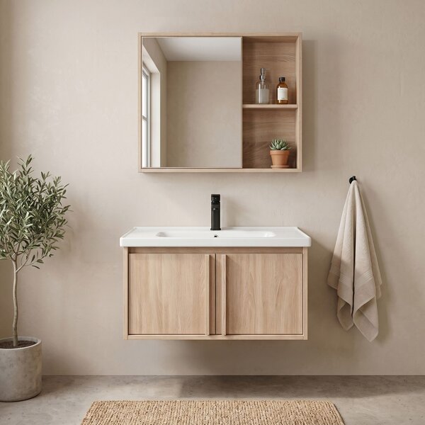Sada koupelnového nábytku s umyvadlem Gama T25023 BXM 70CM