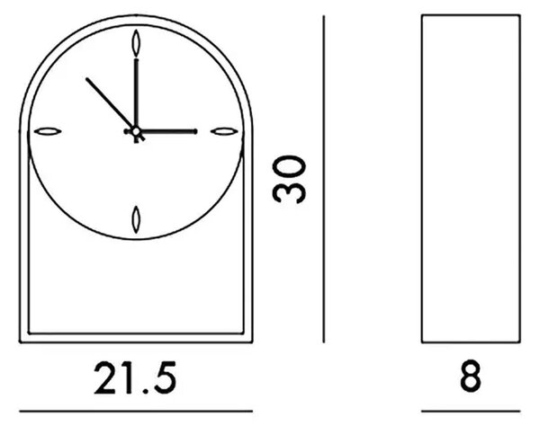 Kartell designové stolní hodiny Air Du Temps