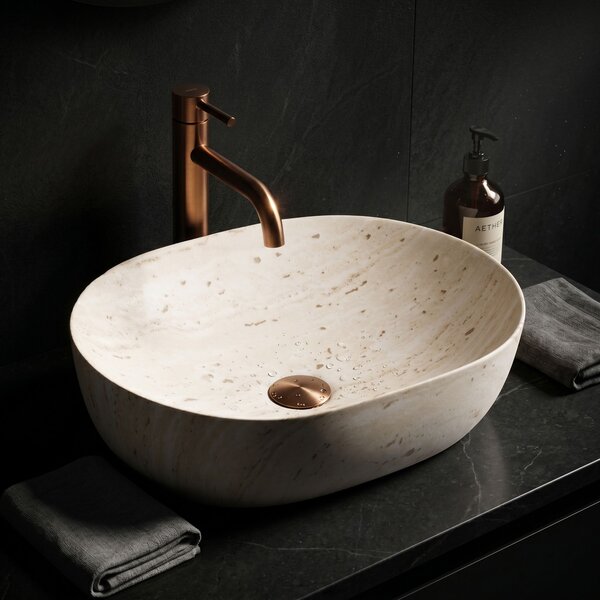 Rea Rea, Umyvadlo na desku Amelia Travertine Classic 48, REA-U4210