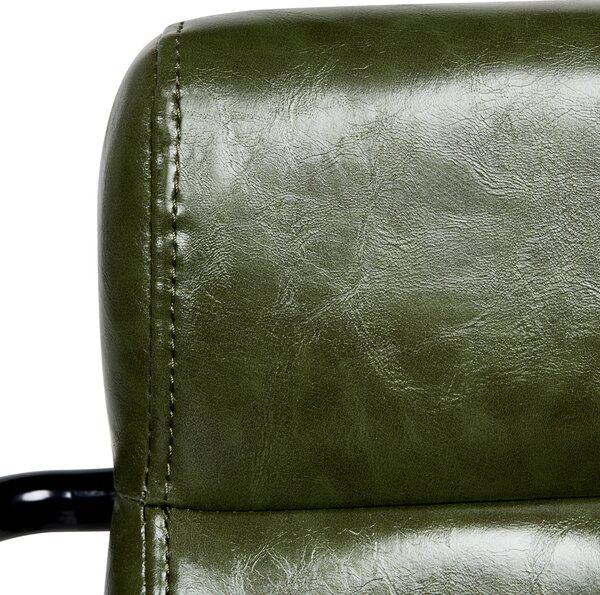 Židle k psacímu stolu CANDOR Umělá kůže Tmavě zelená