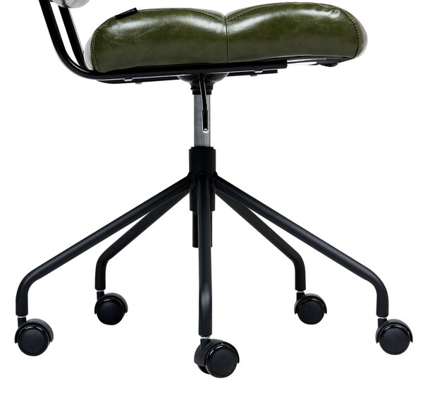 Židle k psacímu stolu CANDOR Umělá kůže Tmavě zelená