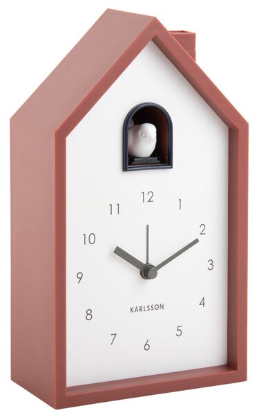 Stolní hodiny s kukačkovým budíkem 6015RD Karlsson 20cm
