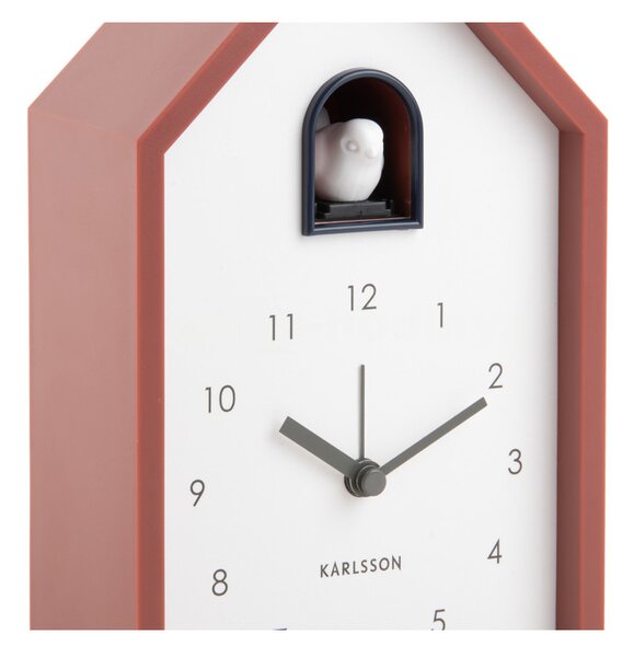 Stolní hodiny s kukačkovým budíkem 6015RD Karlsson 20cm
