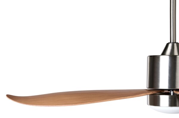 Stropní ventilátor se světlem MAHAUT s dálkovým ovládáním LED Světle hnědá