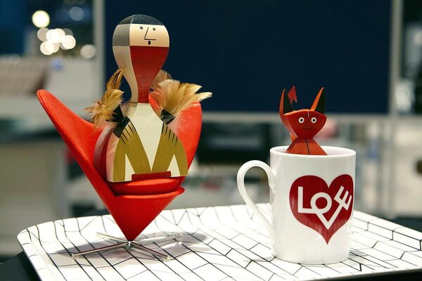 Vitra designové figurky Wooden Dolls Little Devil
