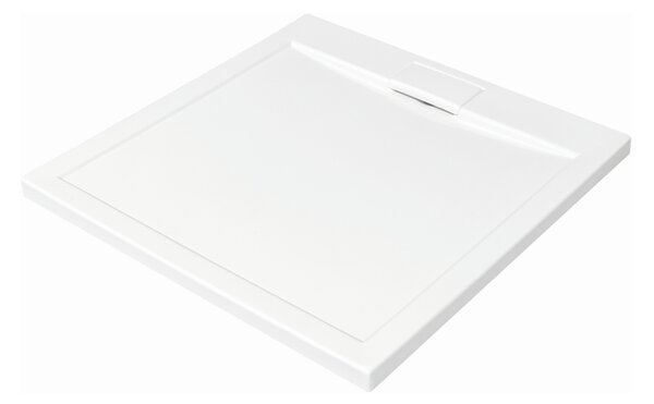 Besco Axim Ultraslim čtvercová sprchová vanička 80x80 cm bílá #BAX-80-KW