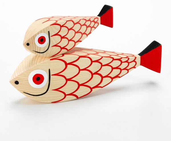 Vitra designové figurky Wooden Dolls Mother Fish & Child