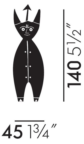 Vitra designové figurky Wooden Dolls Little Devil