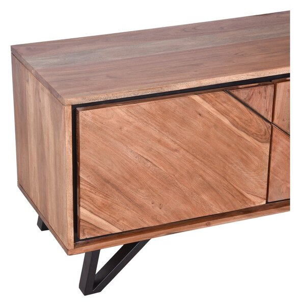TV stolek z masivu akácie v přírodní barvě 150x51x40 cm Ambala – Interia Home & Living