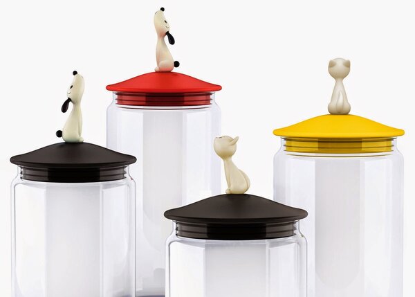 Alessi designové dózy na pamlsky pro psy Lula Jar