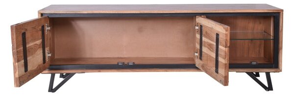 TV stolek z masivu akácie v přírodní barvě 150x51x40 cm Ambala – Interia Home & Living