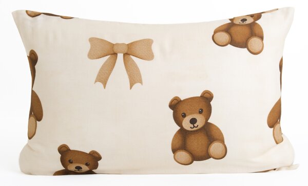 MK Lůžkoviny Mušelínový povlak na polštář 40 x 60 cm - Plyšoví medvídci
