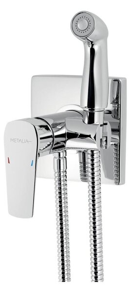 Novaservis-Bidetová baterie se sprškou pro podom. instalaci METALIA lesklý chrom