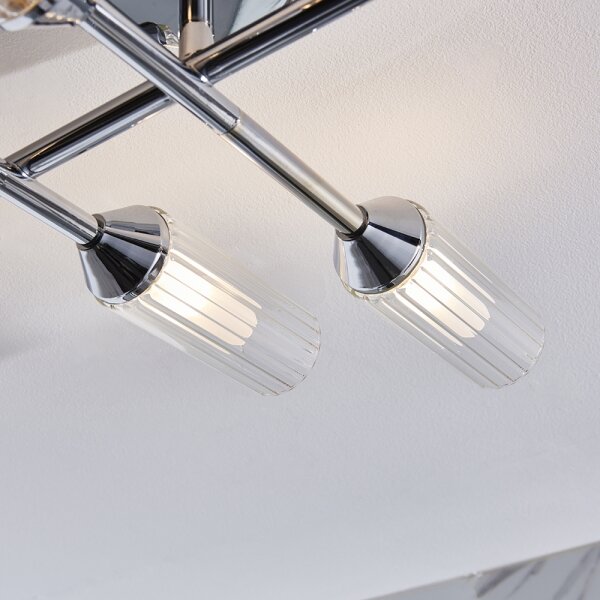 Endon 95045 - Koupelnový přisazený lustr NATORI 6xG9/3W/230V IP44 lesklý chrom