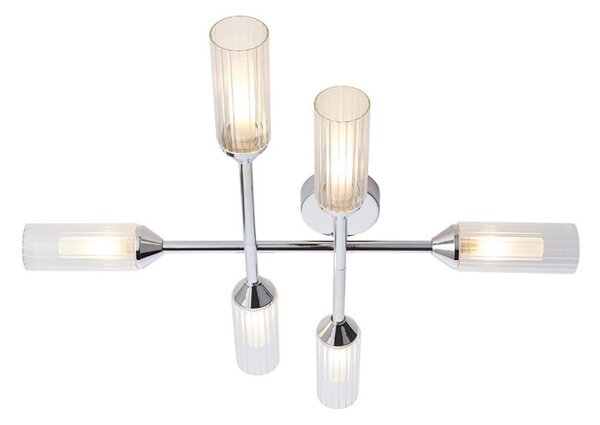 Endon 95045 - Koupelnový přisazený lustr NATORI 6xG9/3W/230V IP44 lesklý chrom