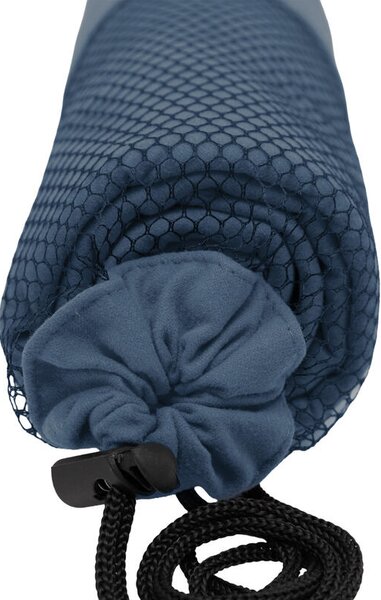 Rychleschnoucí osuška FITNESS BAG šedomodrá 70 x 140 cm