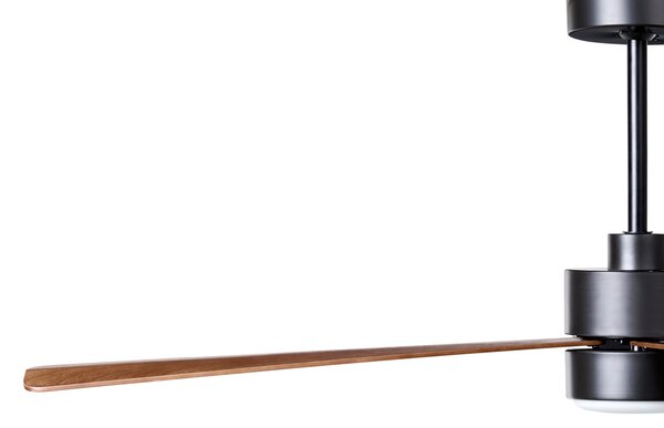 Stropní ventilátor se světlem JEREMY s dálkovým ovládáním LED Hnědá