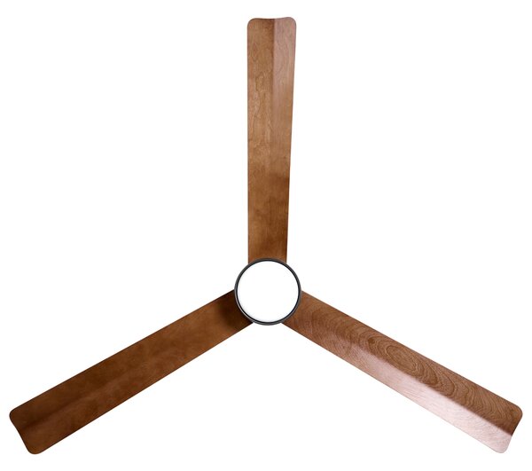 Stropní ventilátor se světlem JEREMY s dálkovým ovládáním LED Hnědá