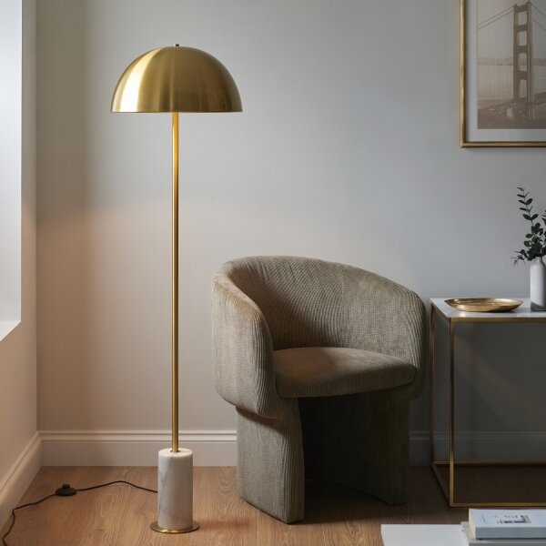 Endon 114208 - Stojací lampa BERTOIA 1xE27/10W/230V mosaz
